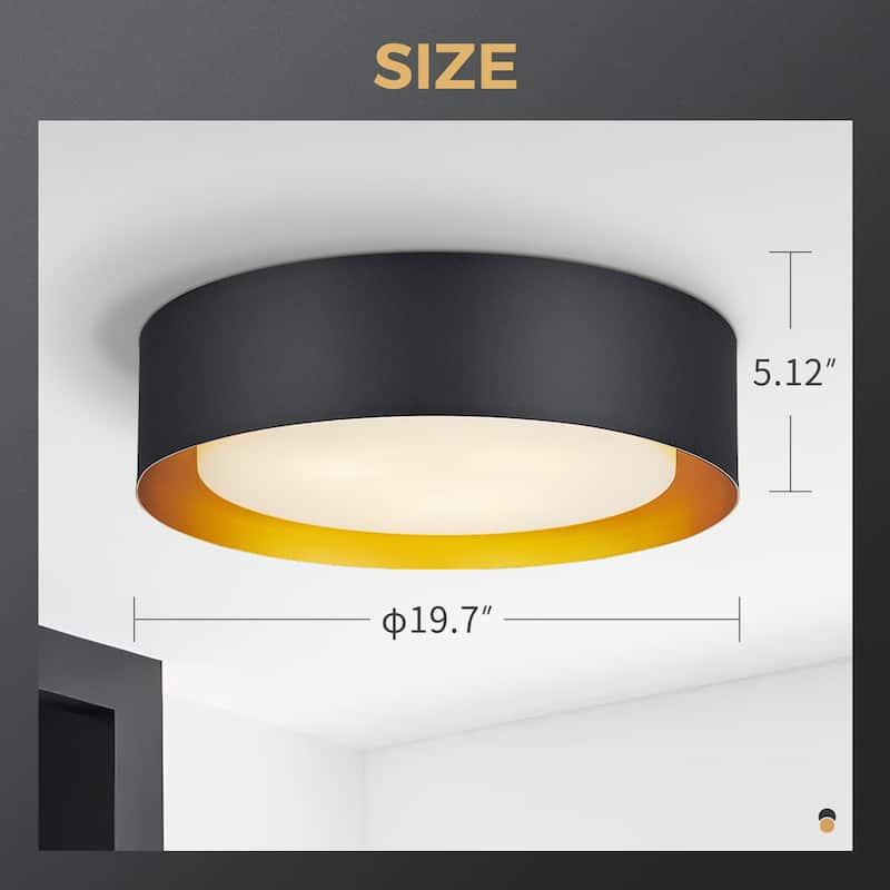 11Inch/ 14 Inch /20 Inch Flush Mount Ceiling Light with Frosted Glass Shade