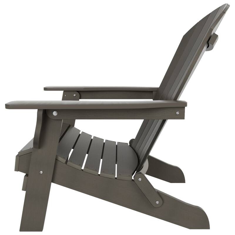 Vineyard HIPS Outdoor Folding Eco-Friendly All Weather Seashell Adirondack Chair