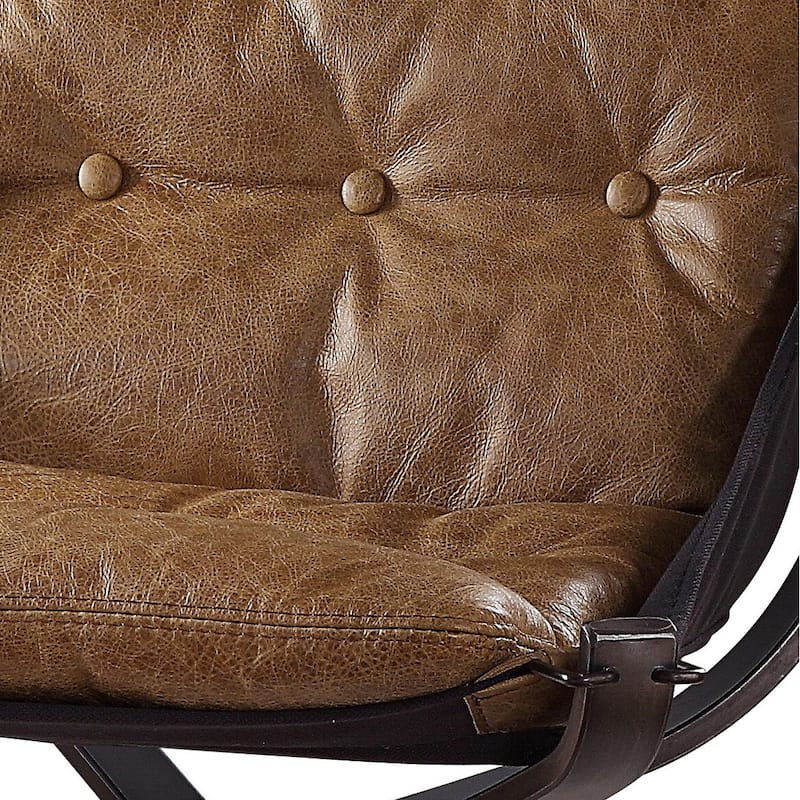Meadowdale Button-Tufted Accent Chair with 4-Star Frame