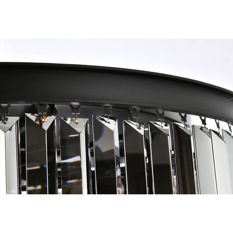 Royce Edge 8-Light Matte Black Flush Mount