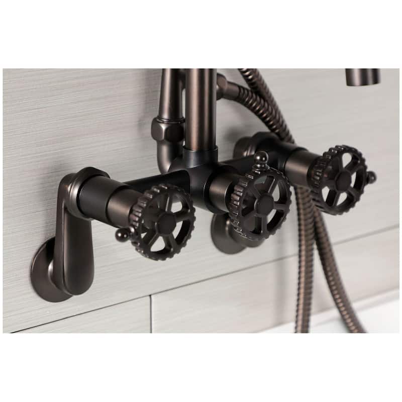 Kingston Brass AE845.CG Fuller Wall Mounted Tub Filler with Built-In