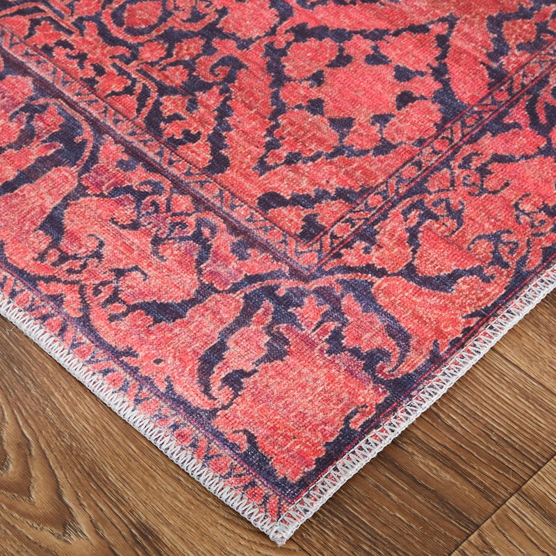 Welch Oriental Pink/Blue Area Rug