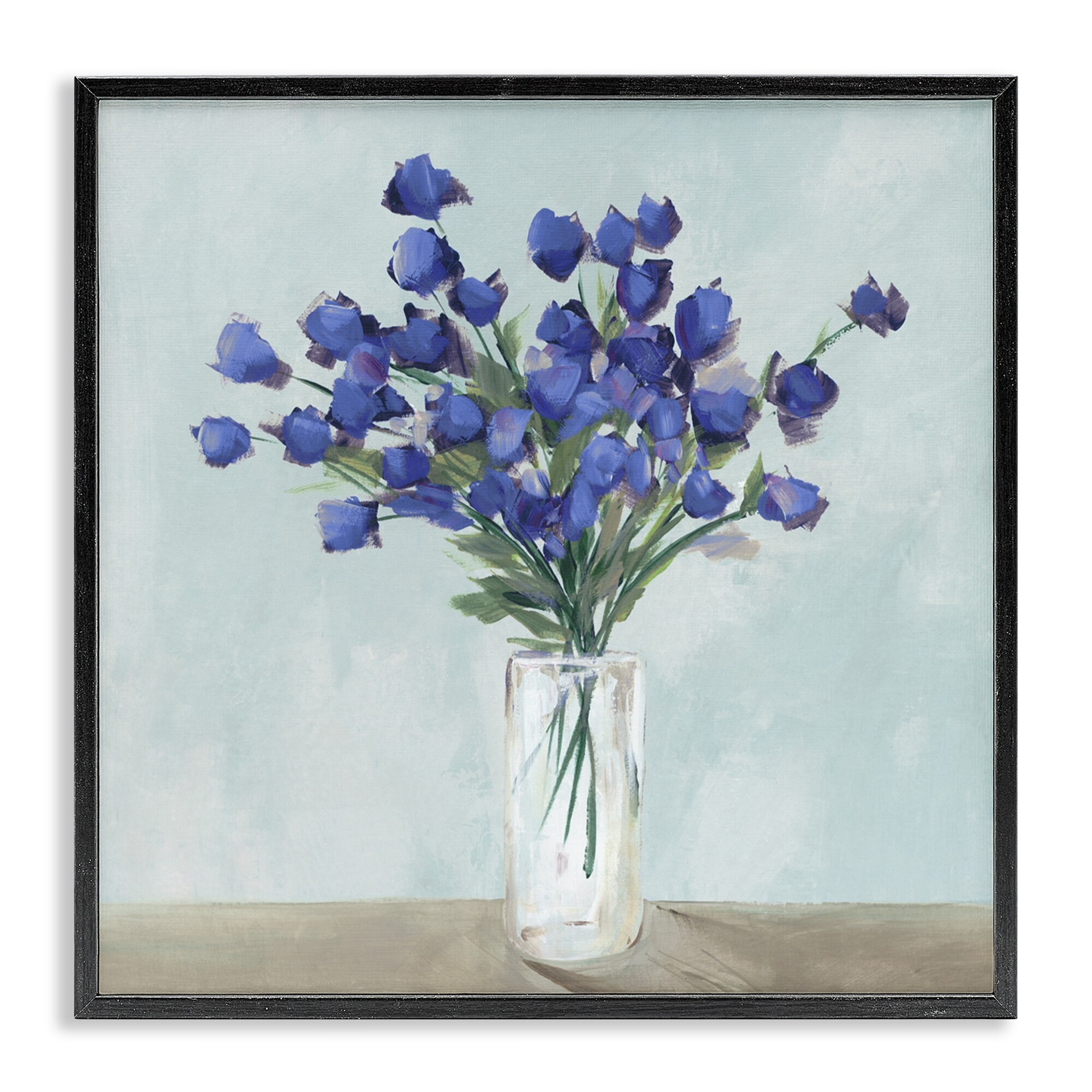 Stupell Blossoms Of Indigo Framed Giclee Art Design By Aria K.