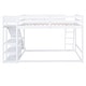 preview thumbnail 28 of 28, Full Over Full Bunk Bed with Storage Racks, Ladder & Slide - Fun for Kids