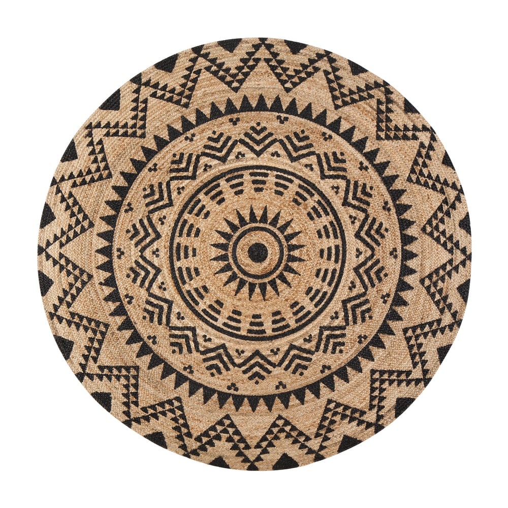 Cortez Tribal Round Area Rug