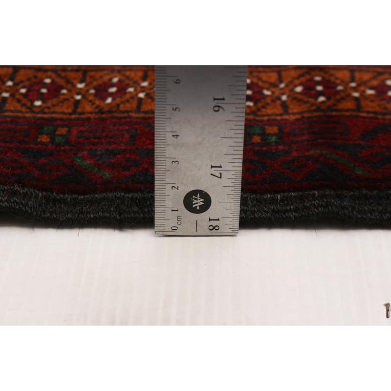 Teimani Red Rug 3'11" x 6'4" - 3'11 x 6'4
