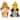 Cinco de Mayo Mariachi Gnomes with Guitar and Maraca  - 8.5" - Set of 2