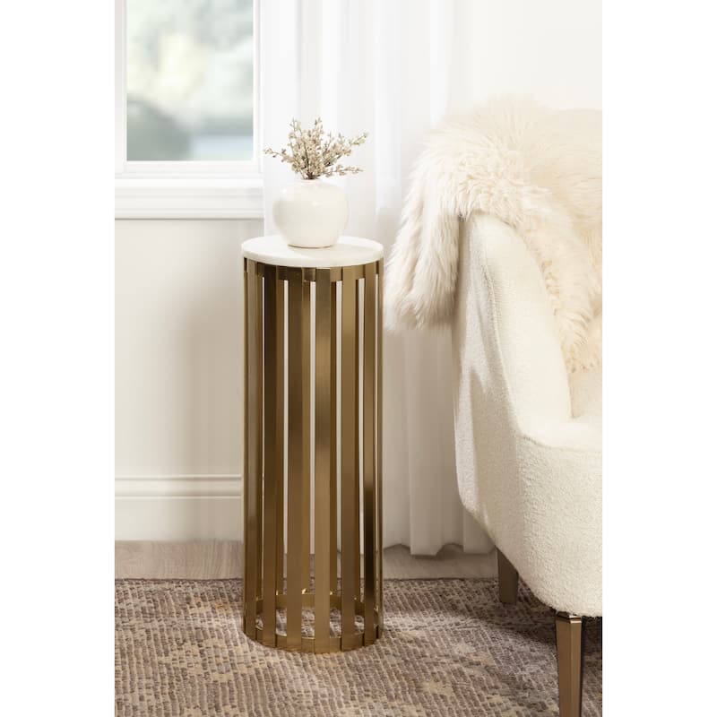 Kate and Laurel Paynter Marble Drink Table