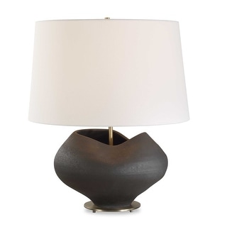 Uttermost Nocturne Aged Black Table Lamp - 20"W x 20"D x 23.5"H