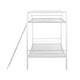 preview thumbnail 10 of 13, Metal Twin over Twin Bunk Bed with Angled Ladder
