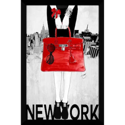 "New York Fashion in Red" by Jodi Print on Acrylic