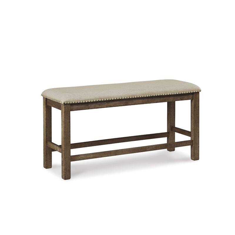 Moriville Counter Height Dining Bench - Beige/Brown