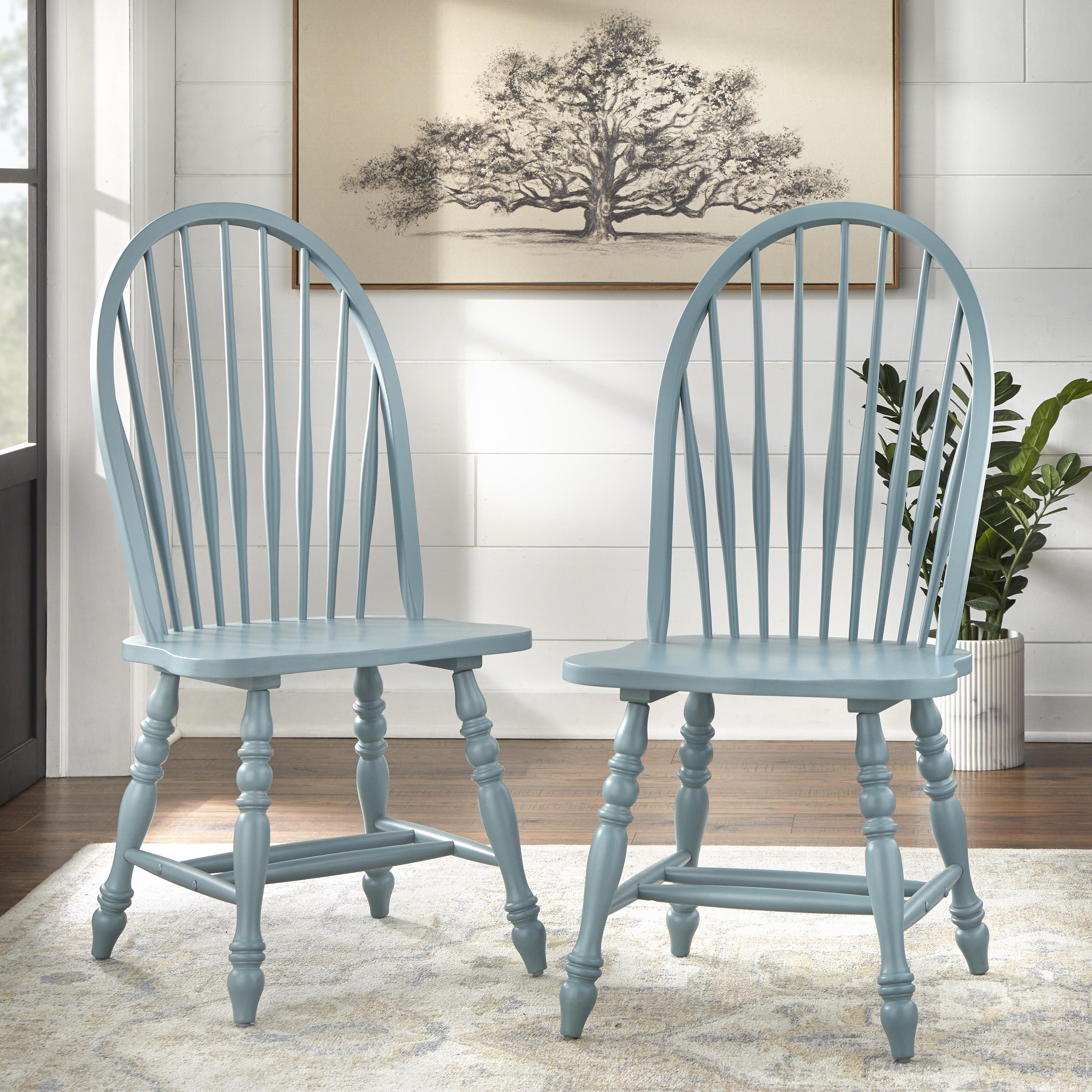 Lifestorey Kingsley Oversized Solid Wood Windsor Dining Chair