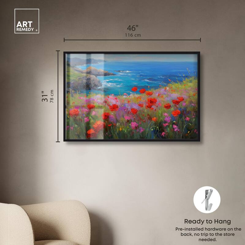 Ocean View Bloom II Shadowbox by Art Remedy