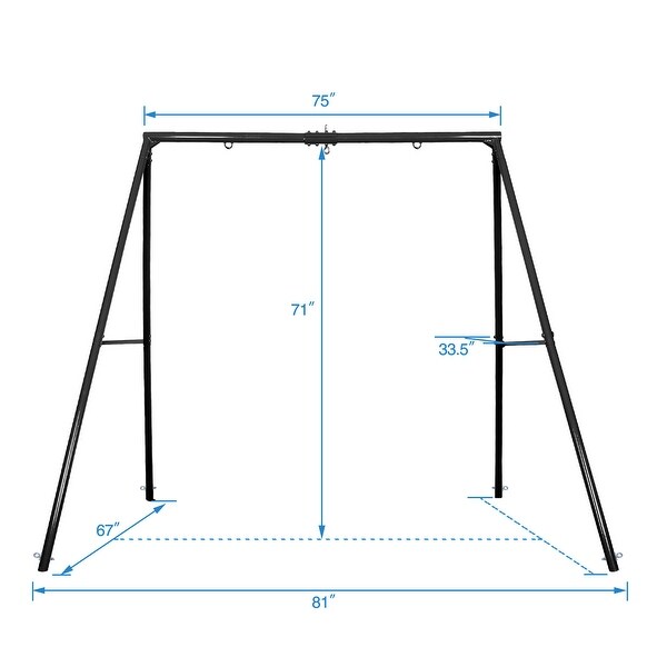 Heavy Duty Metal Swing Sets for Backyard with Swing Stand