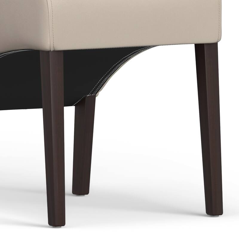 WYNDENHALL Franklin Transitional Deluxe Parson Dining Chair (Set of 2) - 17.7"w x 19.7"d x 40.2"h
