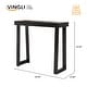 preview thumbnail 26 of 27, Modern Console Table Solid Wood for Entryway or Hallway Decor