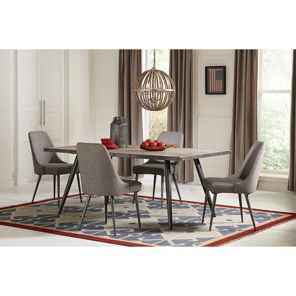 Gunmetal grey best sale dining chairs
