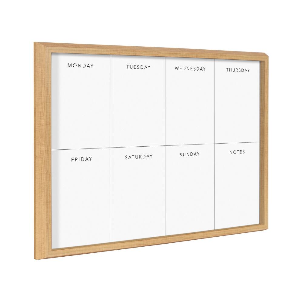 Kate and Laurel Blake This Week Framed Printed Glass by The Creative Bunch Studio - 18x24