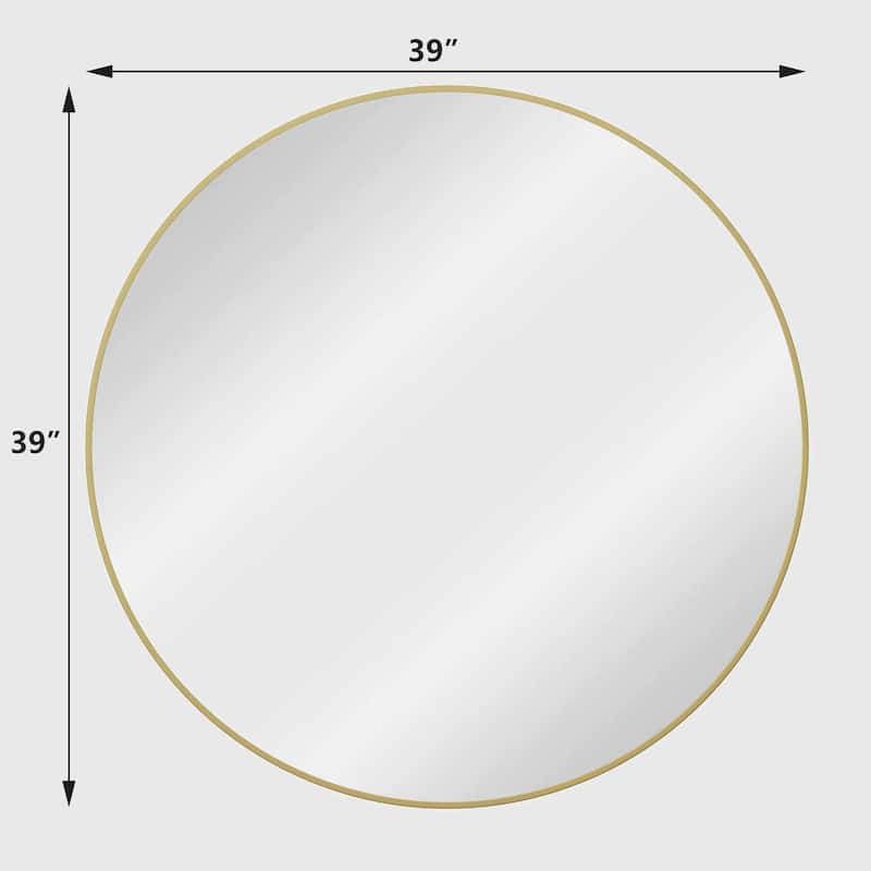 39" Wall Mounted Circular Mirror