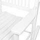 VEIKOUS Wood 3-piece Outdoor Rocking Chair and Folding Table Set