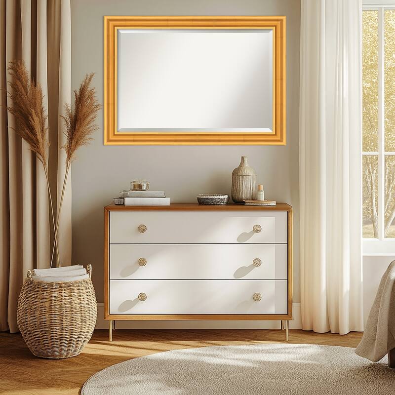 Sierra Beveled Wood Framed Wall Mirror