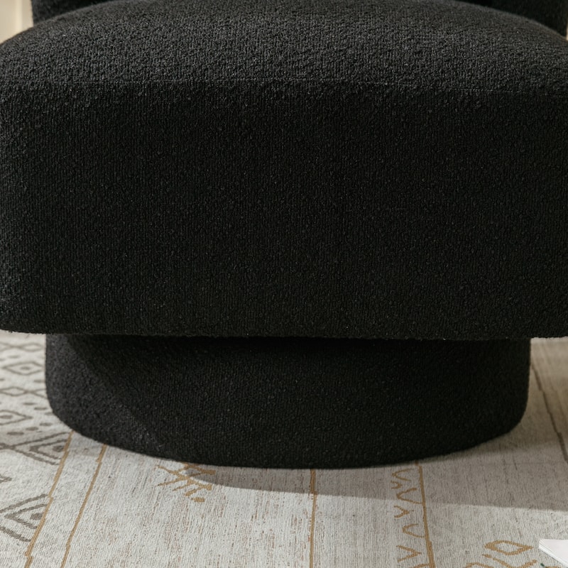 23.6"W Modern 360 Degree Swivel Accent Barrel Chair