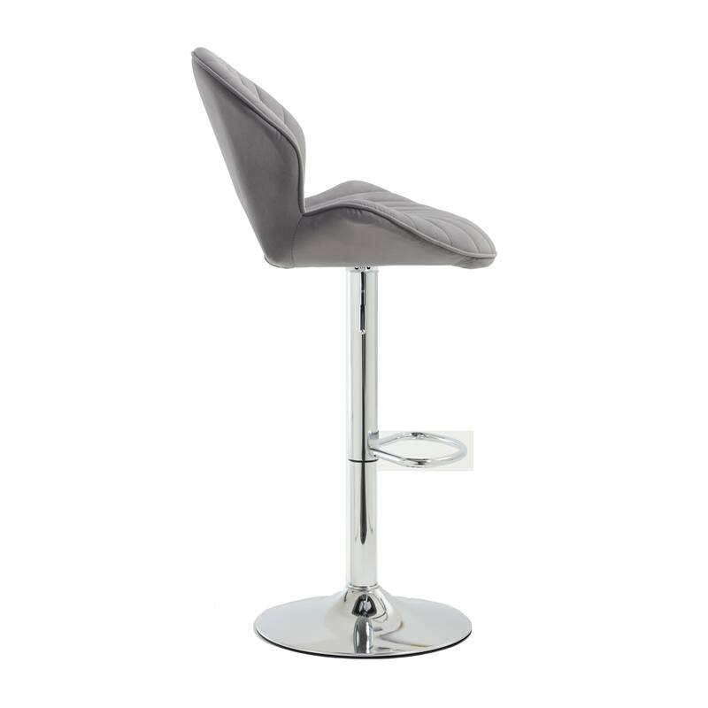 Bar Stools Set of 2 - Adjustable Barstools with Back and Footrest, Counter Height Bar Chairs