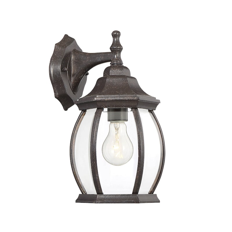 Meridian M50053 13" Tall Outdoor Wall Sconce - Rustic Bronze