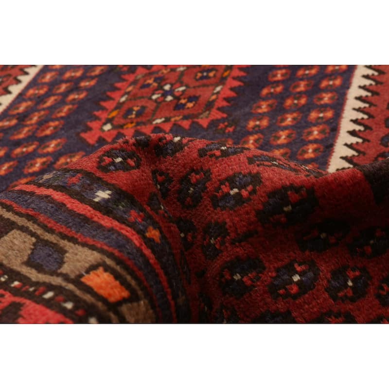 ECARPETGALLERY Hand-knotted Andelz Red Wool Rug - 3'6 x 6'9