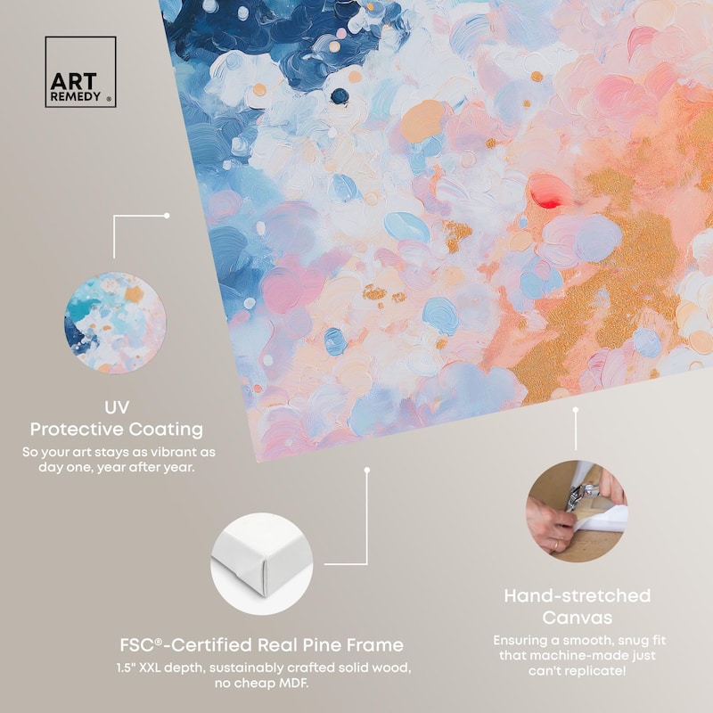 Vibrant Vortex Canvas by Art Remedy, Gallery Wrapped