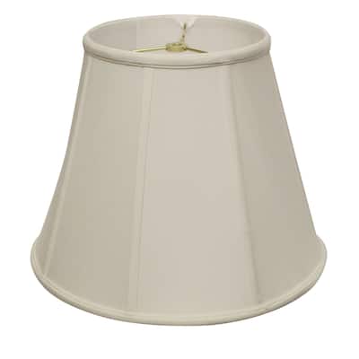 Cloth & Wire Slant Deep Empire Softback Lampshade with Washer Fitter, White