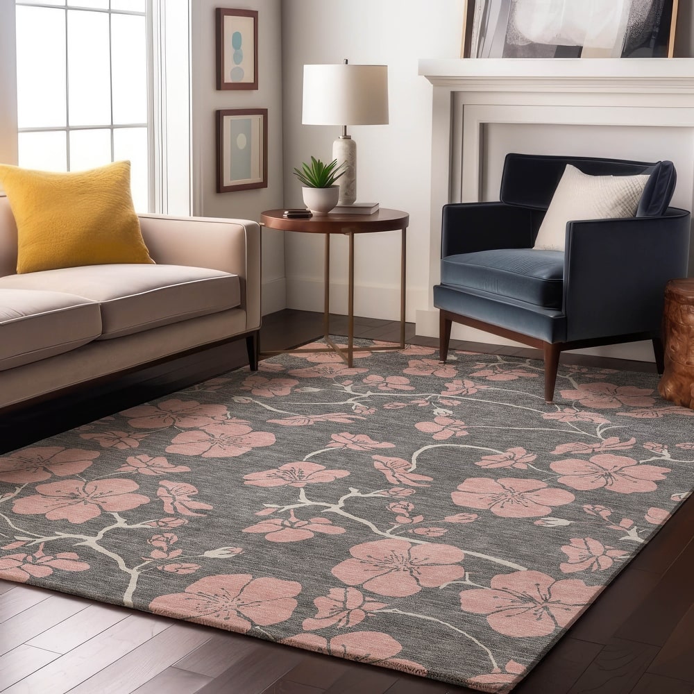 Premium Washable Super Soft Modern Floral Mayfield Rug