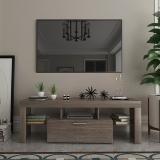 Modern TV Stand TV Cabinet Entertainment Center with Storage Shelves ...