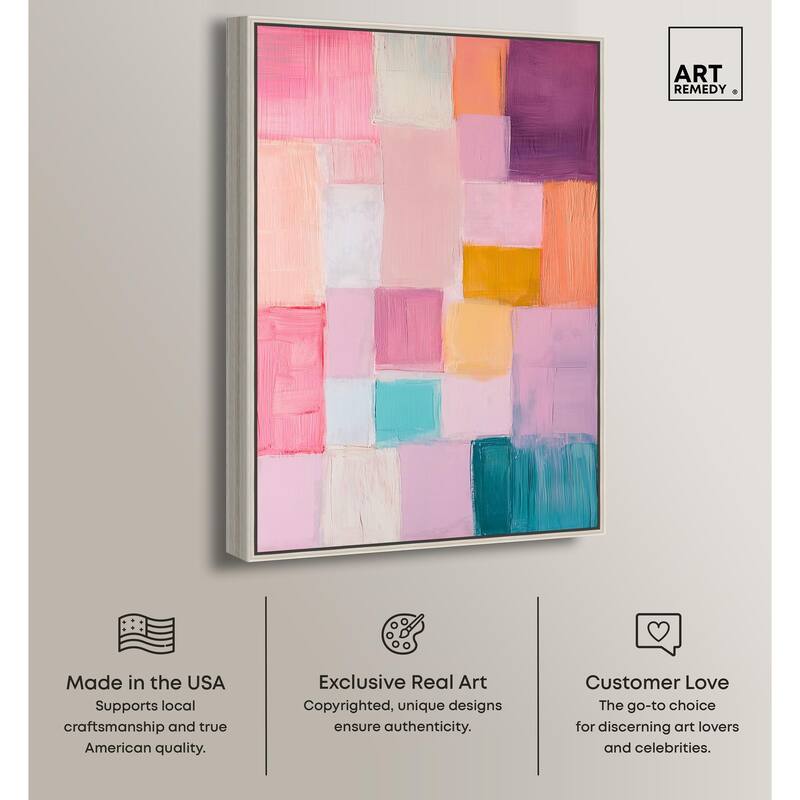 Color Squares III Canvas by Art Remedy
