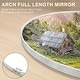 preview thumbnail 22 of 74, Modern Arched Full Length Aluminum Alloy Floor Mirror Standing Mirror