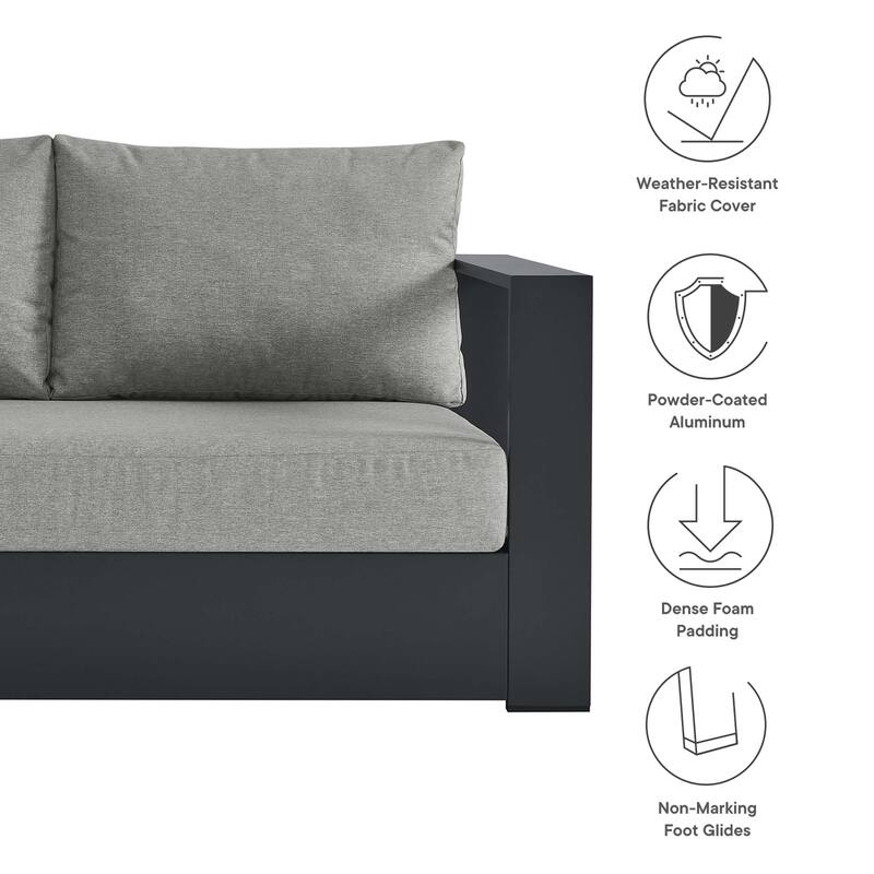 Tahoe Patio Aluminum Modular Right-Facing Loveseat