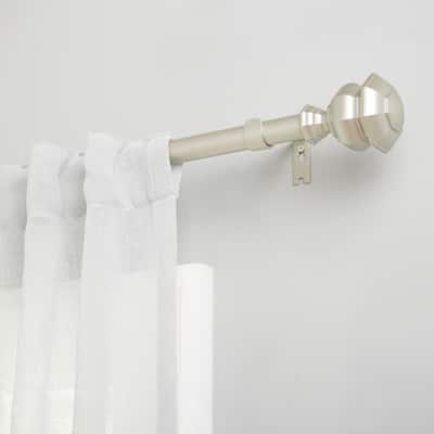 Lauren Ralph Lauren Welford 1" Adjustable Window Curtain Rod and Finial Set