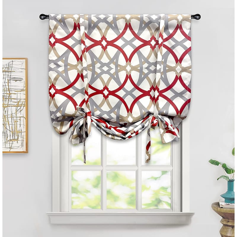 Carson Carrington Jarvenpaa Geo Trellis Pattern Tie-up Shade