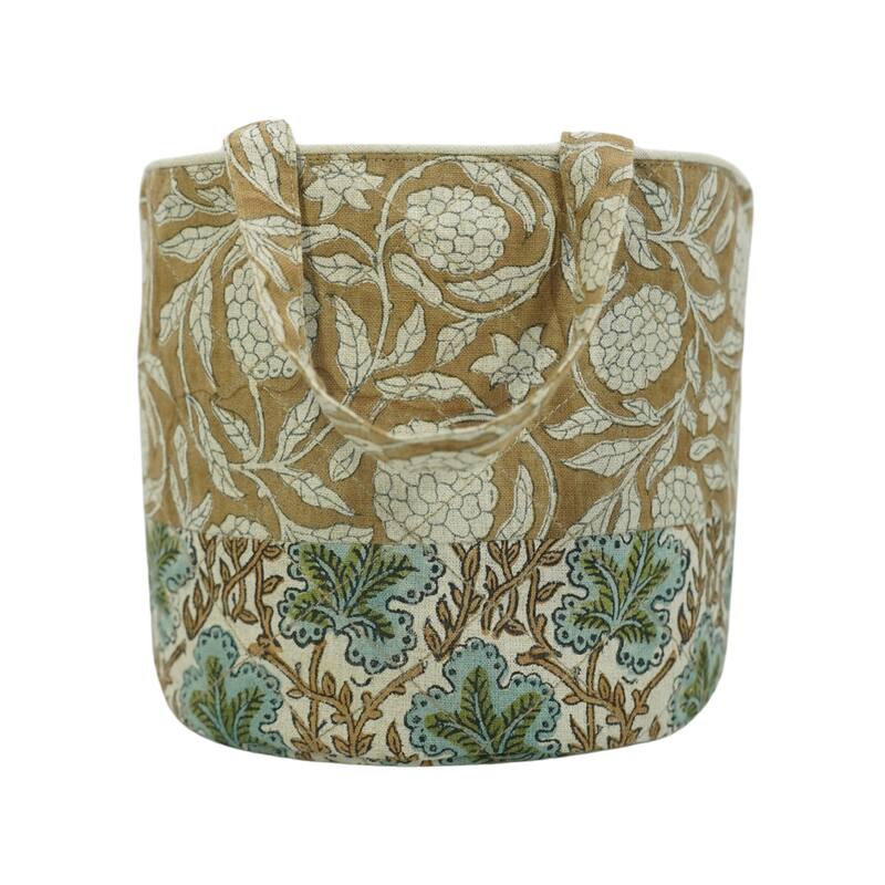 Fabdivine Handmade Floral Room Décor Nursery Storage Basket
