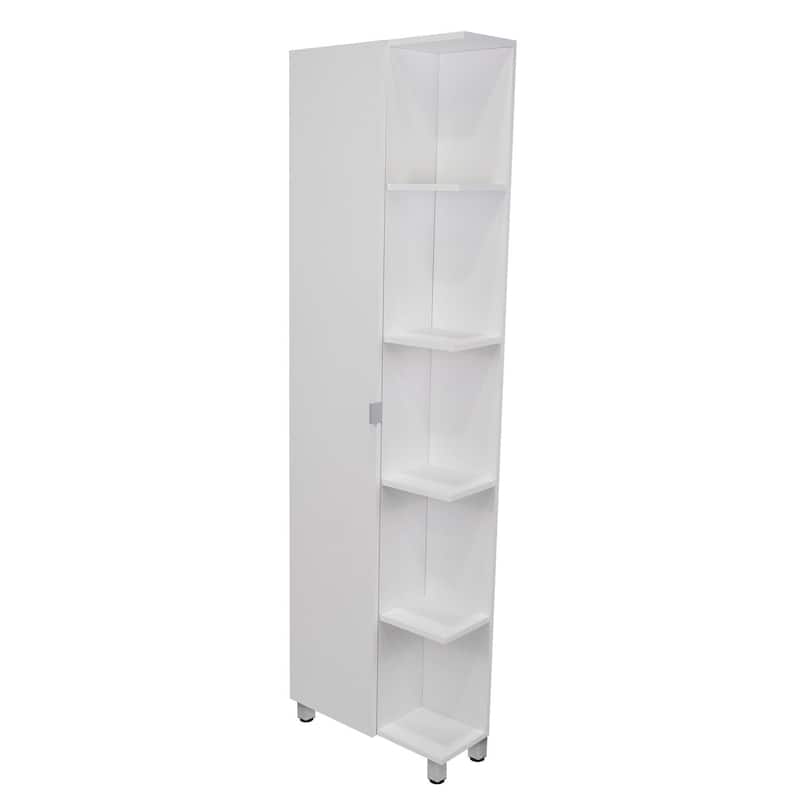 Corner Cabinet Womppi With Five Open Shelves