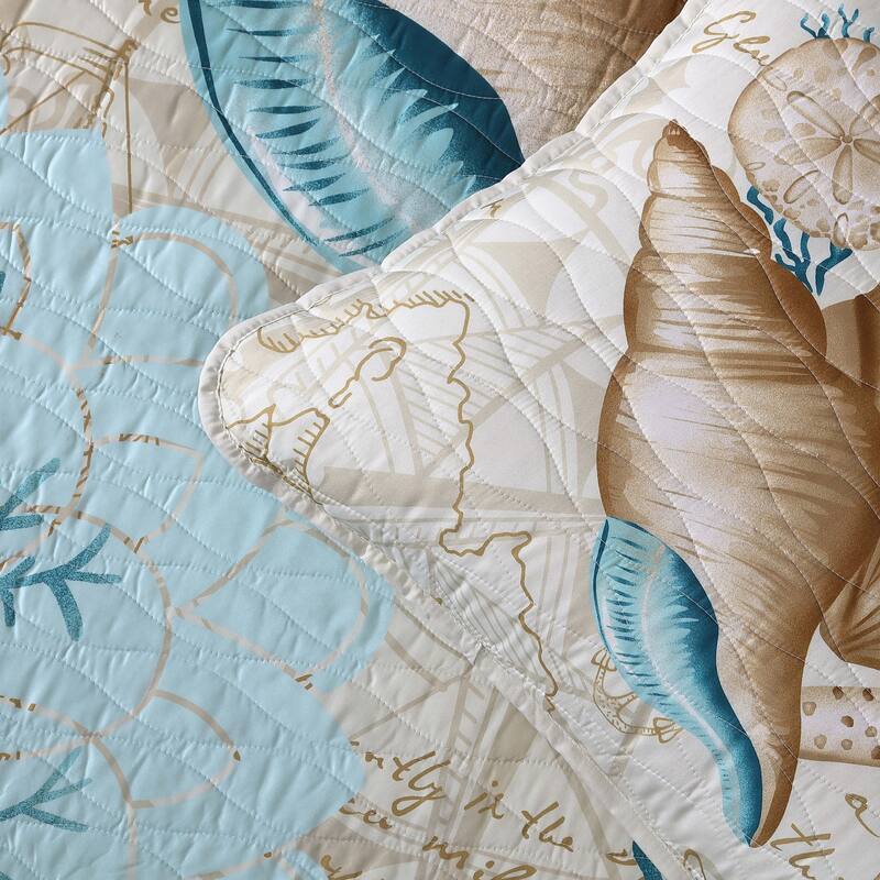 Caribbean Joe Coastal 3PC Quilt Set