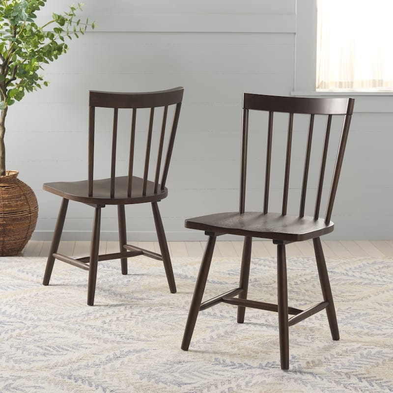 SAFAVIEH HOME Sani 35-inch Spindle Chair (Set of 2) - 17"W x 20"D x 35"H