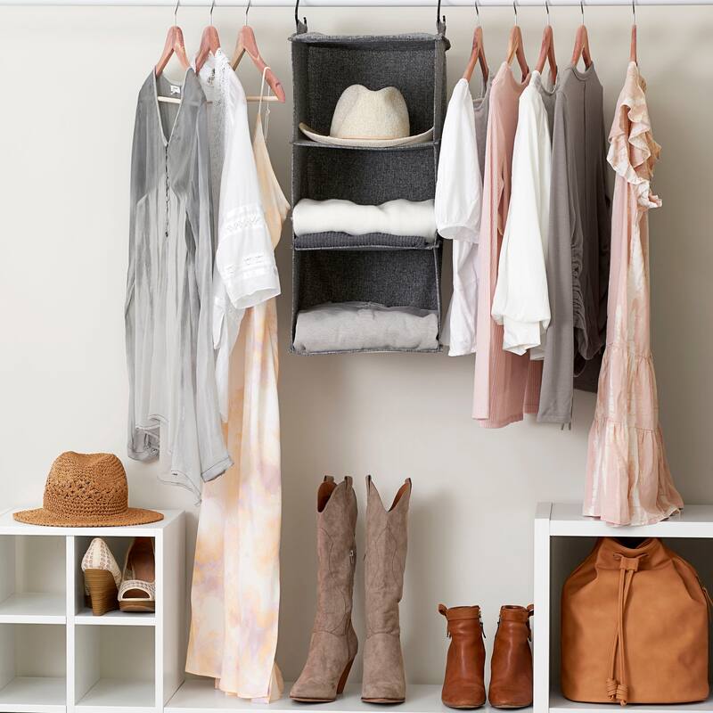 Household Essentials 3 Shelf Hanging Closet Organizer