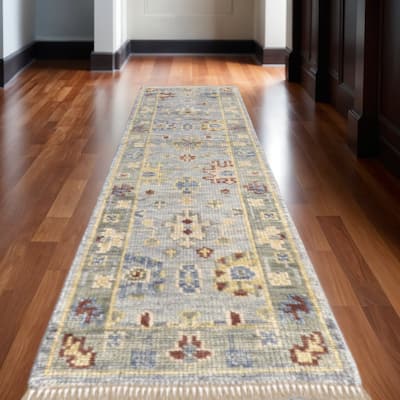 HomeRoots Floral Traditional Runner Area Rug