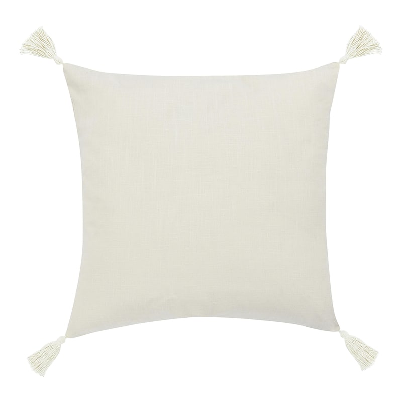 Villa by Classic Home Apana Embroidered Throw Pillow