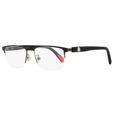 Moncler Men's Semi-Rimless Eyeglasses - Lens Width: 54 mm, Lens Height: 36 mm