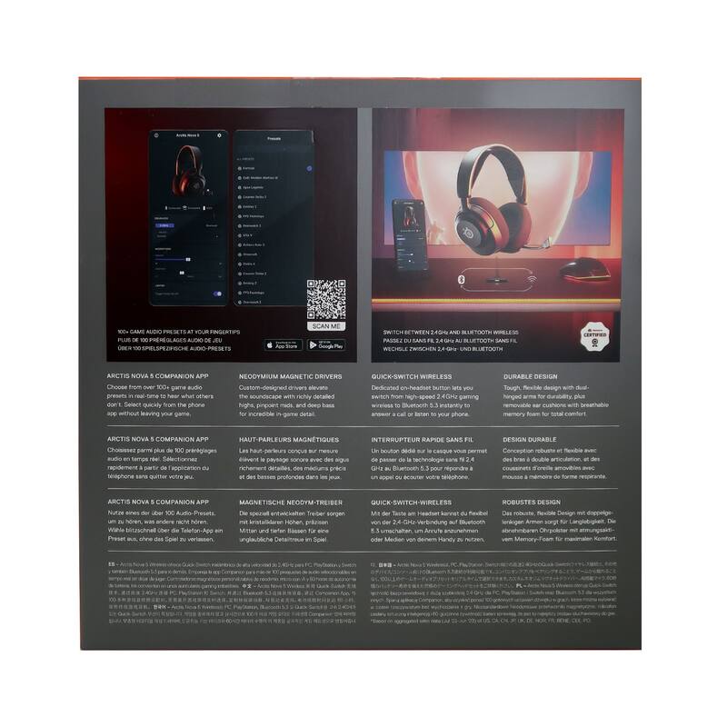 SteelSeries Arctis Nova 5 Wireless Gaming Headset - Black