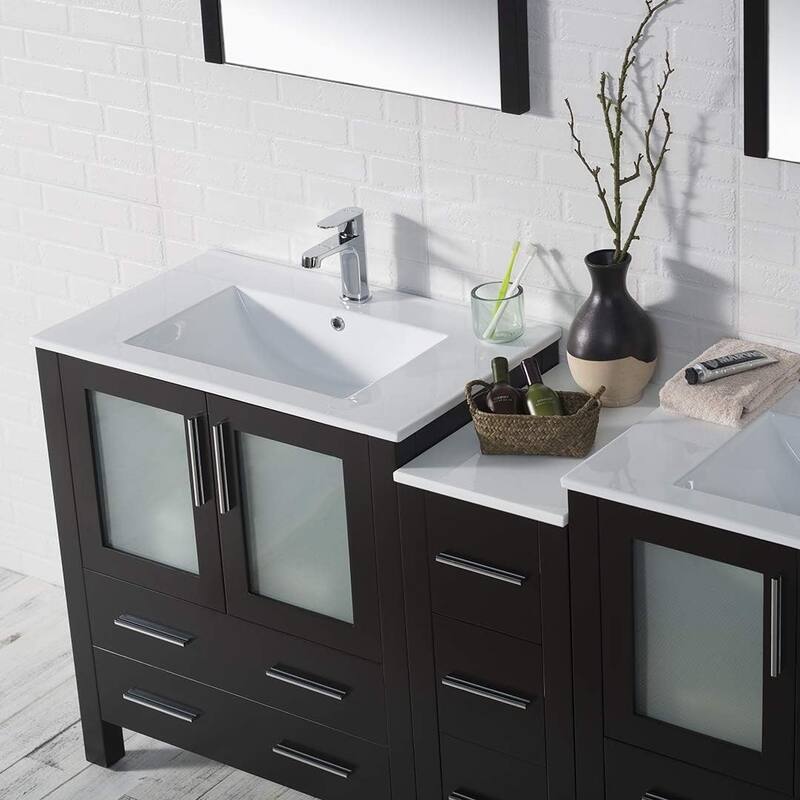 Blossom Sydney 72" Solid Wood Double Sink Bathroom Vanity with Cabinet