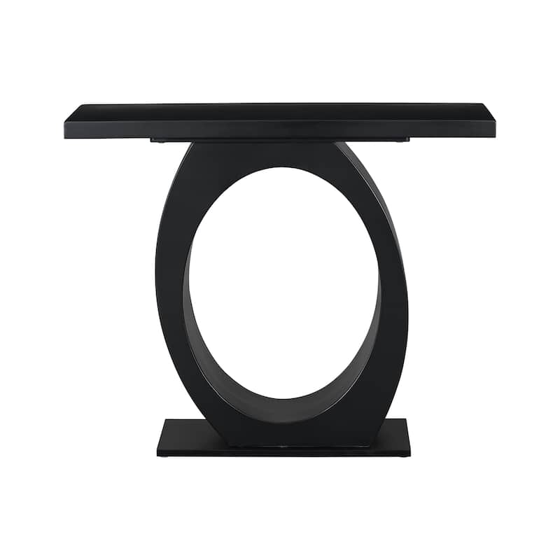 Mirod Stylish Modern Console Table with Egg-Shaped Base
